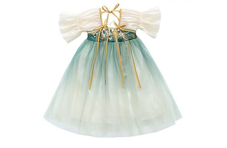 Elegant Short Sleeve Girls Ancient Chinese Traditional Hanfu Stage Performance Tang Suit  Kids' Hanfu Traditional Chinese Garments  - Image 7