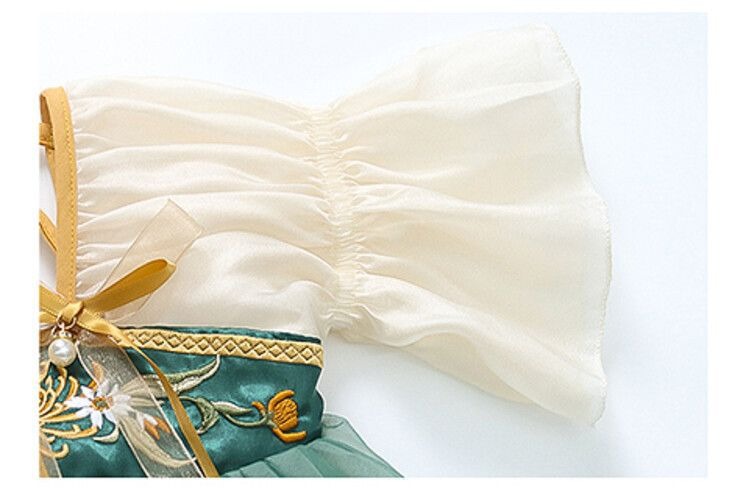 Elegant Short Sleeve Girls Ancient Chinese Traditional Hanfu Stage Performance Tang Suit  Kids' Hanfu Traditional Chinese Garments  - Image 8