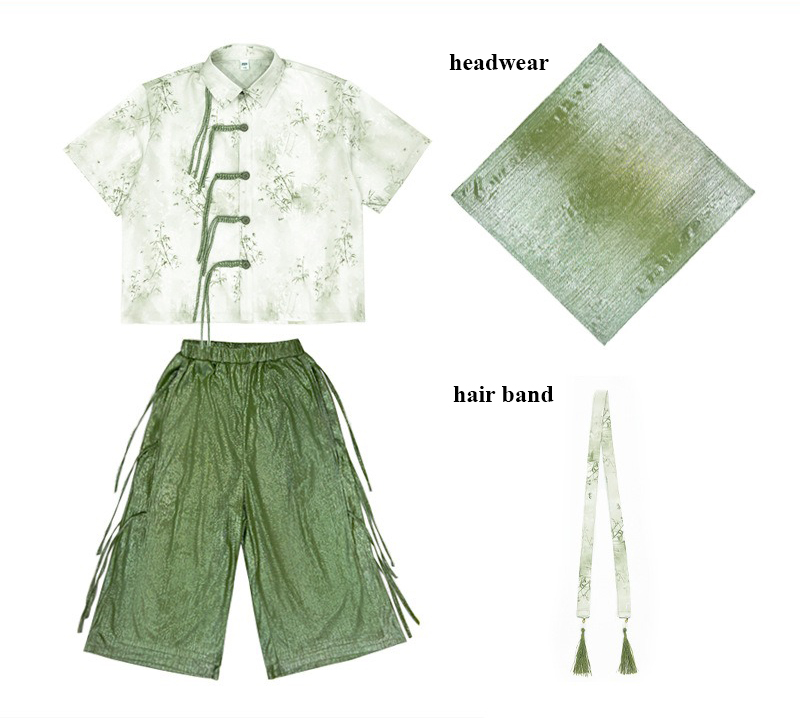 Boy and Girl Hip Hop Design Hanfu for Children Pigeon Pair Kids' Hanfu Customize Logo or Print Personal Name - Image 6