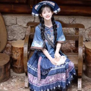 New Ethnic Minority Clothing Women's Traditional Miao Clothing Chinese Hanfu Dress