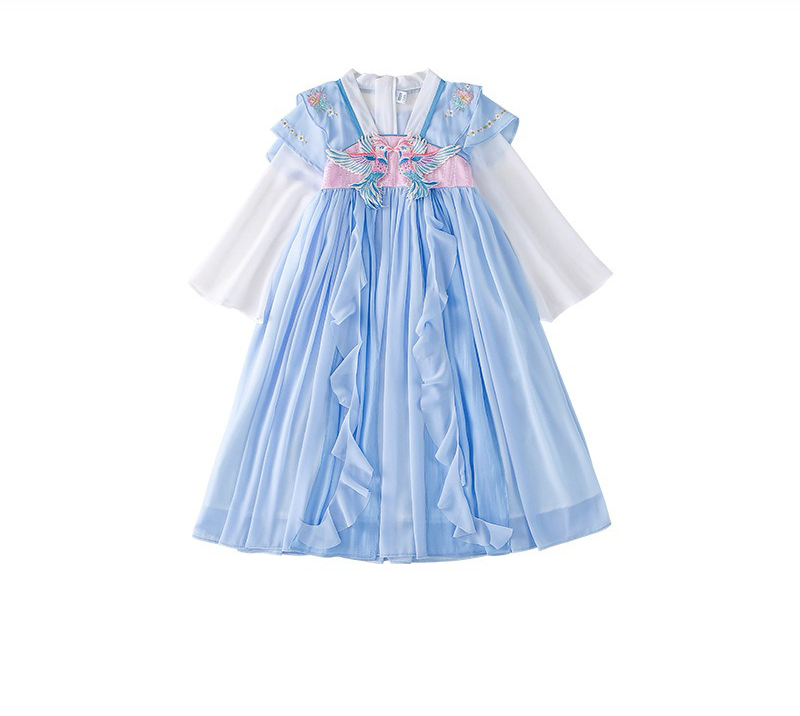Pigeon Pair Kids' Hanfu from China A Traditional Design Boy and Girl Hanfu for Children Retro Embroidered Long Dress Spring - Image 7